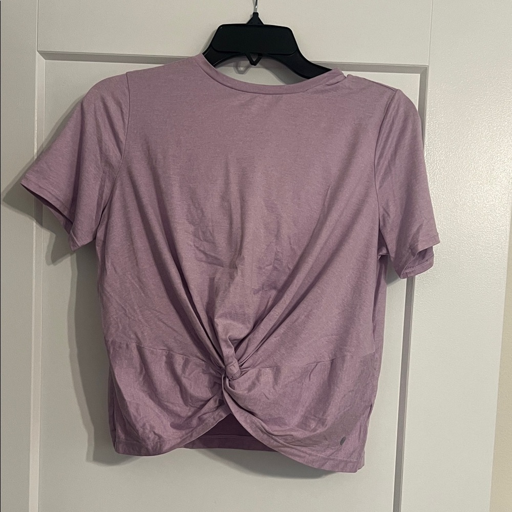 Lavender Knot-Front Women's Top